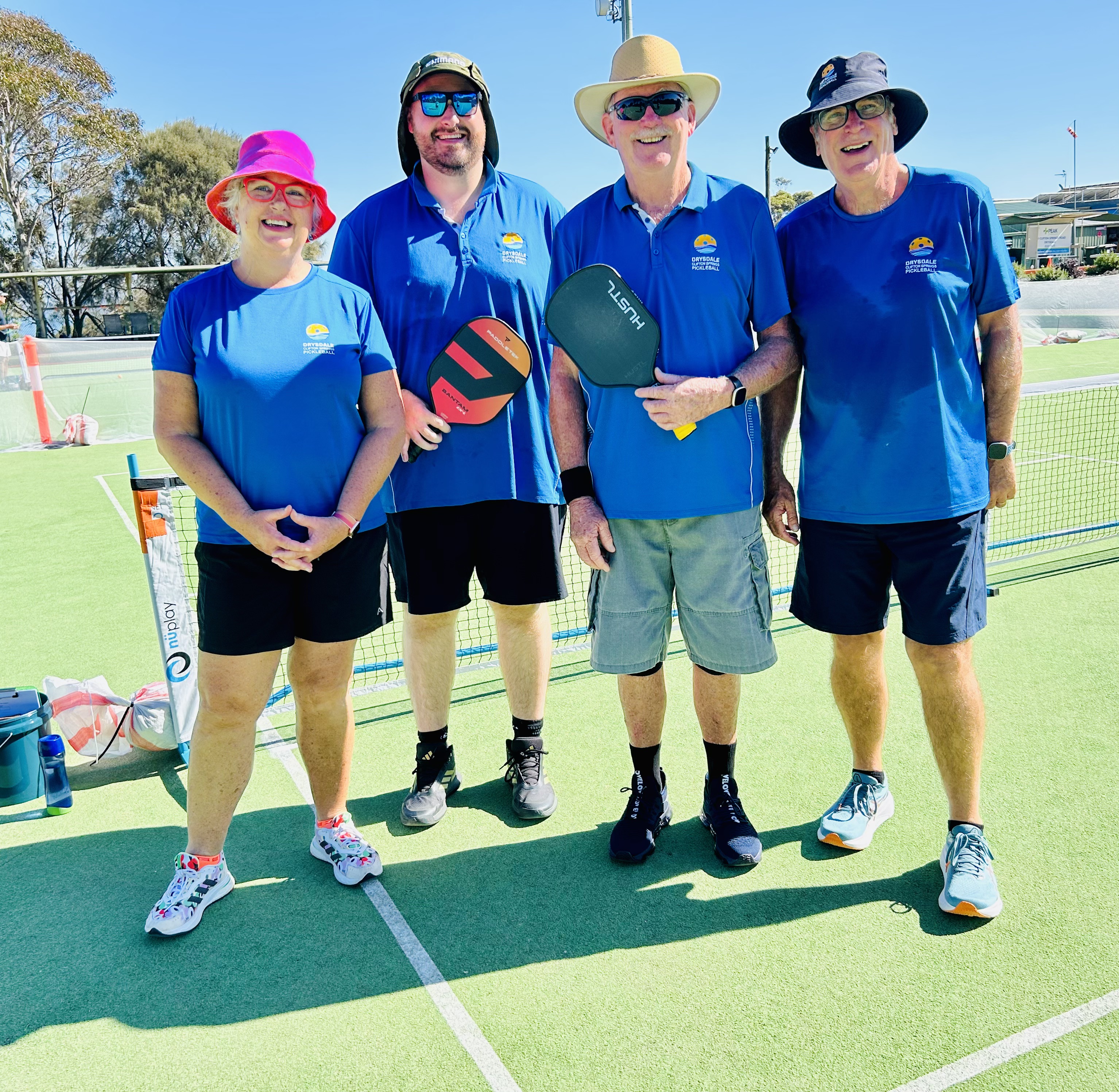 Pickleball in the Sun with Kaz, Michael, John and Graeme